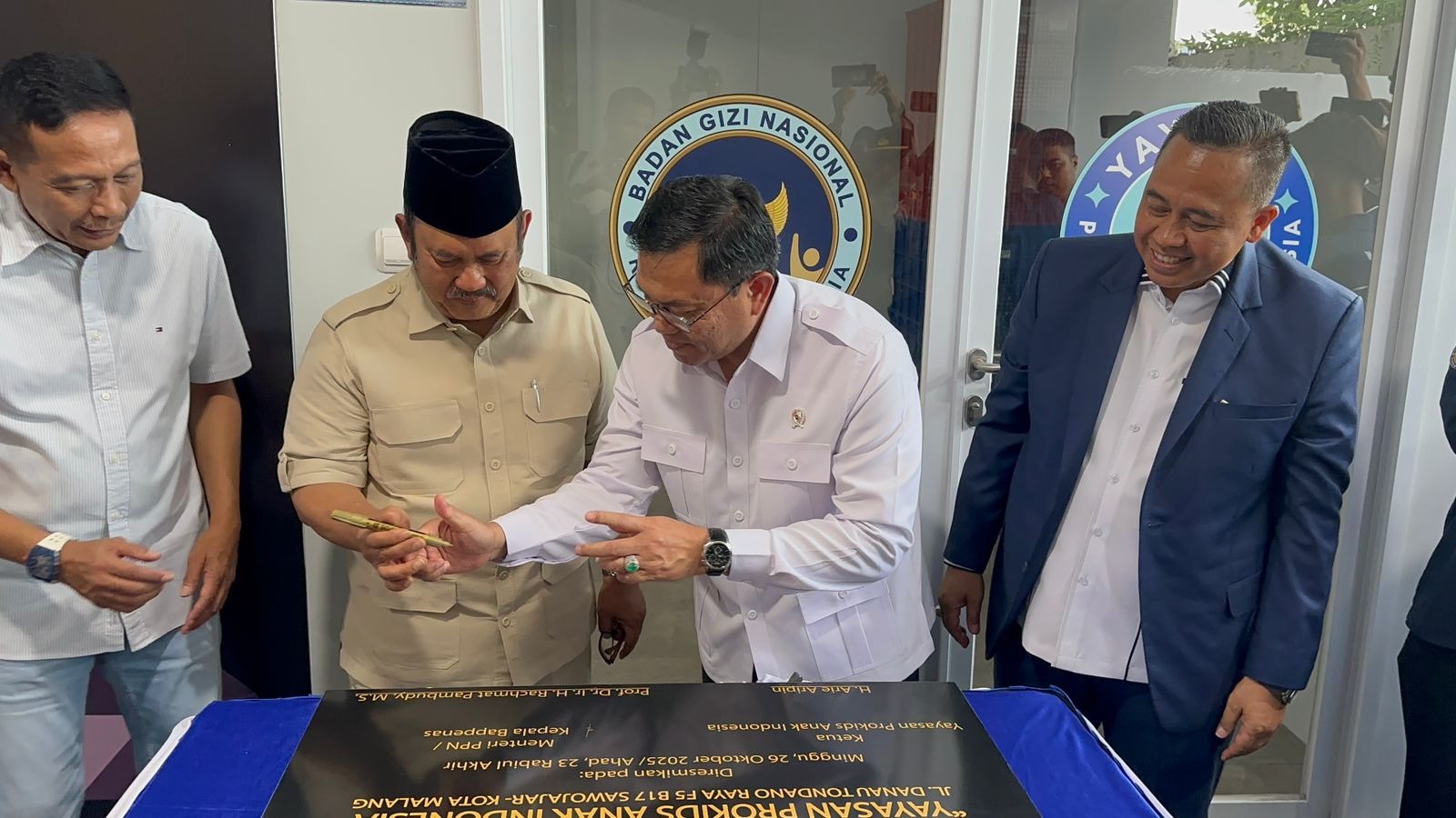 Wakil Kepala Badan Gizi Nasional Sijunjung (BGN Sijunjung) meninjau Satuan Pelayanan Pemenuhan Gizi (SPPG) Yayasan Prokids Anak Indonesia 